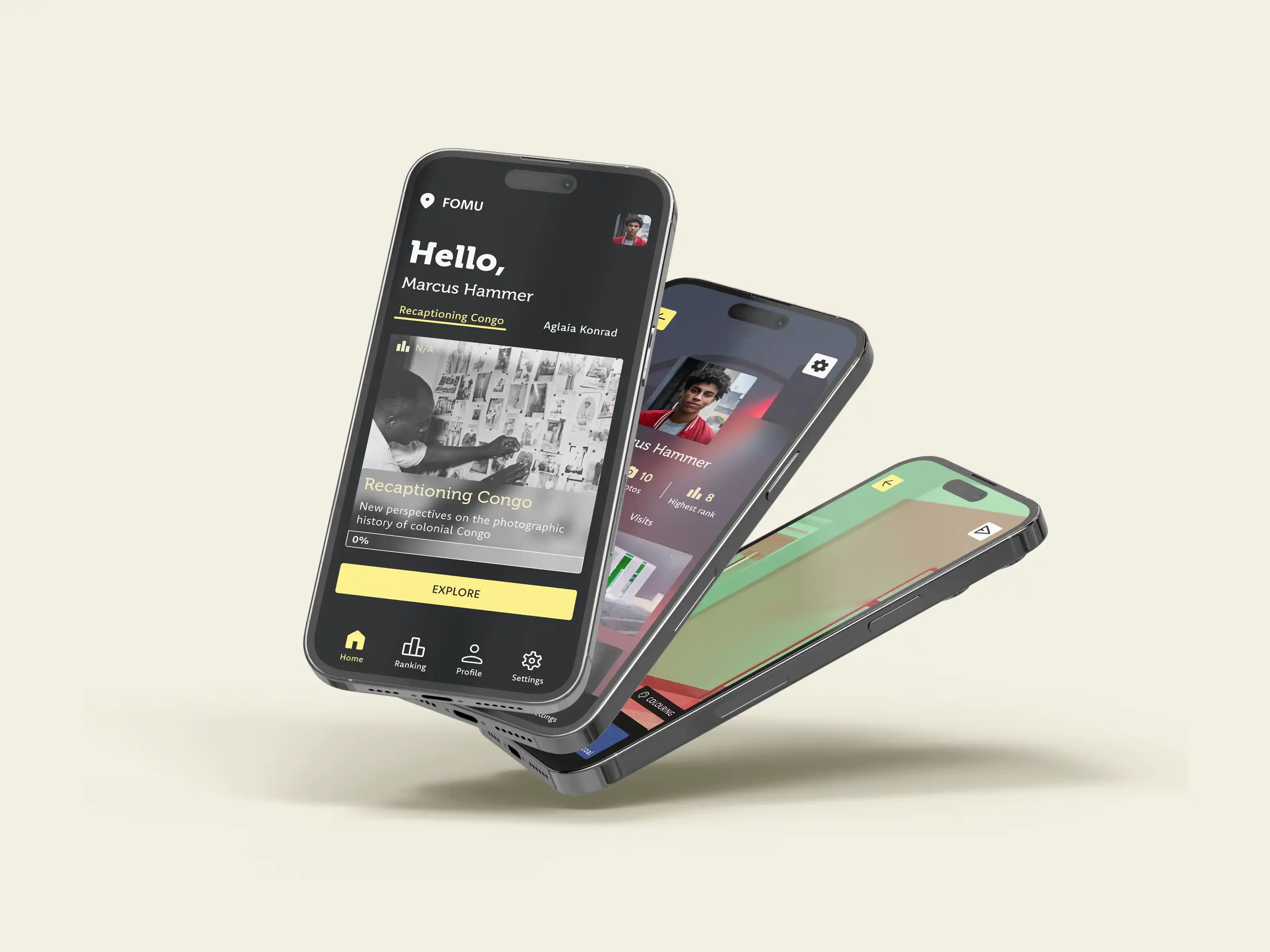 interactive museum photography app